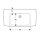 Geberit 501704001 Renova Plan WT mit Ablagefl., 90x48cm