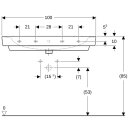 Geberit 501708008 Renova Plan Waschtisch, 100x48cm