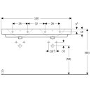 Geberit 501710001 Renova Plan Doppelwaschtisch 130x48cm