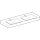 Geberit 501710001 Renova Plan Doppelwaschtisch 130x48cm