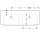 Geberit 501713008 Renova Plan Doppelwaschtisch 130x48cm