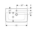 Geberit 501715001 Renova Compact Waschtisch, 65x40cm
