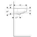 Geberit 501717008 Renova Compact Waschtisch, 65x40cm