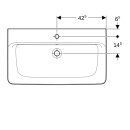 Geberit 501727001 Renova Plan Aufsatzwaschtisch 85x48cm