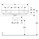Geberit 501728008 Renova Plan Aufsatz-WT mit Ablagefl.