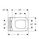 Geberit 501758001 Renova Plan Set Wand-WC mit WC-Sitz