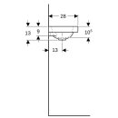 Geberit 501830003 iCon Light Handwaschbecken 38x28cm