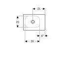 Geberit 501830004 iCon Light Handwaschbecken 38x28cm