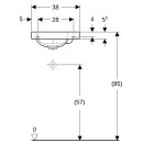 Geberit 501830004 iCon Light Handwaschbecken 38x28cm