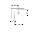 Geberit 501831003 iCon Light Handwaschbecken 38x28cm