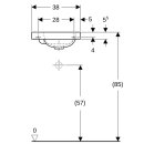 Geberit 501831003 iCon Light Handwaschbecken 38x28cm