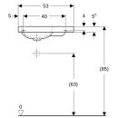Geberit 501832003 iCon Light Handwaschbecken 53x31cm