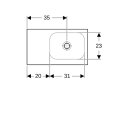 Geberit 501833003 iCon Light Handwaschbecken 53x31cm