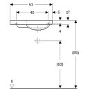 Geberit 501833004 iCon Light Handwaschbecken 53x31cm