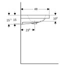 Geberit 501834001 iCon Light Waschtisch 60x48cm