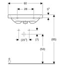 Geberit 501834007 iCon Light Waschtisch 60x48cm