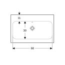 Geberit 501835003 iCon Light Waschtisch 75x48cm