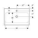 Geberit 501835005 iCon Light Waschtisch 75x48cm