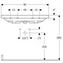 Geberit 501836001 iCon Light Waschtisch 90x48cm