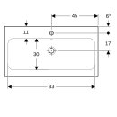 Geberit 501836002 iCon Light Waschtisch 90x48cm
