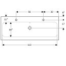 Geberit 501837002 iCon Light Waschtisch 120x48cm