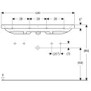 Geberit 501837003 iCon Light Waschtisch 120x48cm