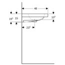 Geberit 501837003 iCon Light Waschtisch 120x48cm