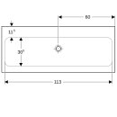 Geberit 501837007 iCon Light Waschtisch 120x48cm