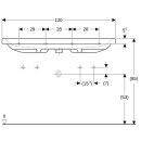 Geberit 501837008 iCon Light Waschtisch 120x48cm