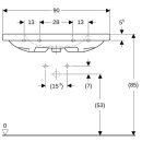 Geberit 501840004 iCon Light Waschtisch 90x48cm