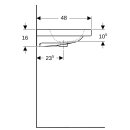 Geberit 501840005 iCon Light Waschtisch 90x48cm