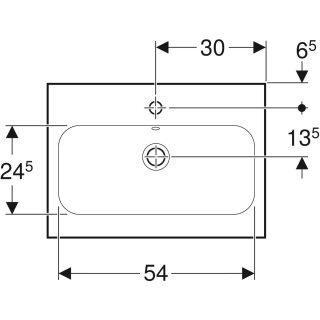 Geberit 501841002 iCon Light WT 60x42cm, verk. Ausld.