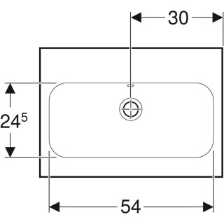 Geberit 501841004 iCon Light WT 60x42cm, verk. Ausld.