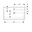 Geberit 501842002 iCon Light WT 75x42cm, verk. Ausld.