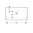 Geberit 501842003 iCon Light WT 75x42cm, verk. Ausld.