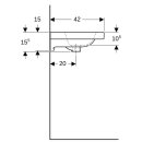 Geberit 501842006 iCon Light WT 75x42cm, verk. Ausld.