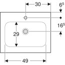 Geberit 501843001 iCon M&ouml;belwaschtisch 60x48cm