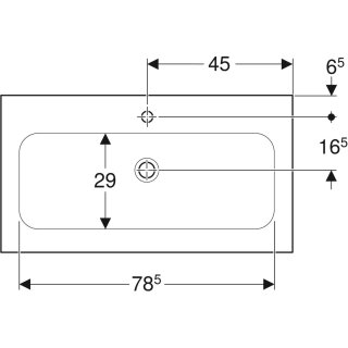 Geberit 501845001 iCon Möbelwaschtisch 90x48cm