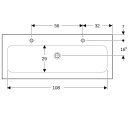 Geberit 501846001 iCon M&ouml;belwaschtisch 120x48cm