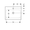 Geberit 501847002 iCon Light Aufsatzwaschtisch 60x48cm