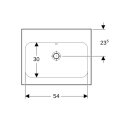 Geberit 501847004 iCon Light Aufsatzwaschtisch 60x48cm