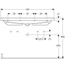 Geberit 501880008 Acanto Waschtisch 120x48cm