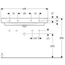 Geberit 501883008 Renova Plan Waschtisch 100x48cm