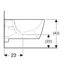 Geberit 501898001 iCon Wandbidet, T:53cm