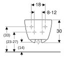 Geberit 501898008 iCon Wandbidet, T:53cm