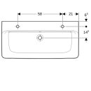 Geberit 501932001 Renova Plan Aufsatz-WT 100x48cm