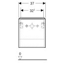 Geberit 502300JK1 iCon Unterschrank f&uuml;r HWB, 1 T&uuml;r re