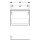 Geberit 502302JR1 iCon Unterschrank f&uuml;r HWB, 1 Schubl.