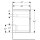Geberit 502303012 iCon Unterschrank f&uuml;r WT, 2 Schubl.