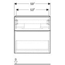 Geberit 502303JR1 iCon Unterschrank f&uuml;r WT, 2 Schubl.